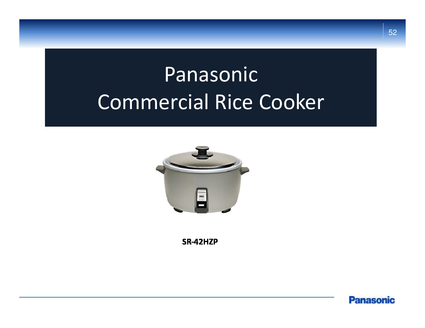 Panasonic Commercial Rice Cooker – SR-42HPZ